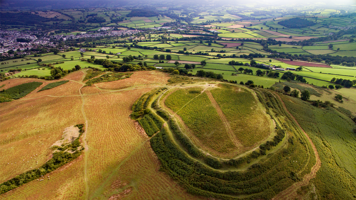 Foto aérea en Reino Unido